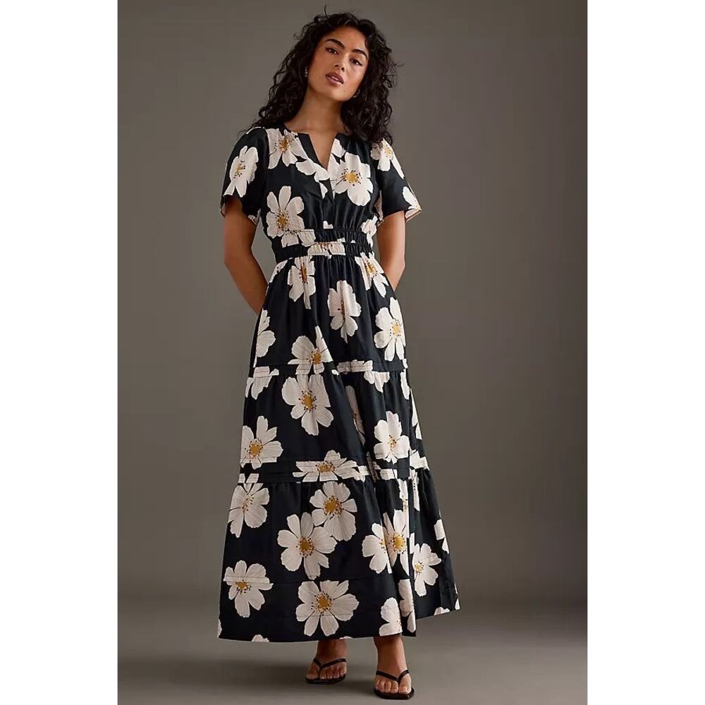 Anthropologie The Somerset Floral Maxi Dress Medium